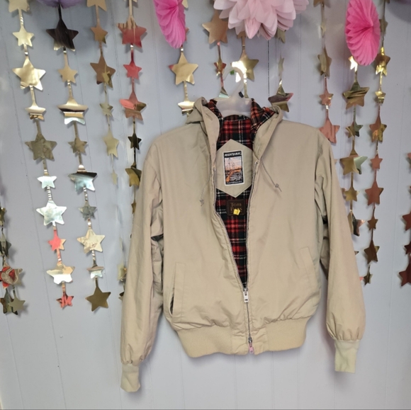 Vintage made in the USA Mighty Mac water repellent wool lined hooded jacket sz44 - Picture 1 of 5